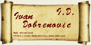 Ivan Dobrenović vizit kartica